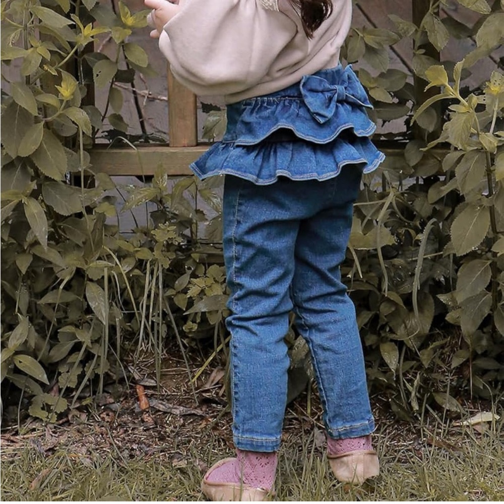 Flofallzique Girls Jeans Super Skinny Jean Pant Strech Pull On Kids Denim Pants